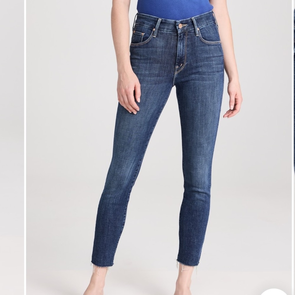 MOTHER The Looker Ankle Fray Wash: Girl Crush size 25